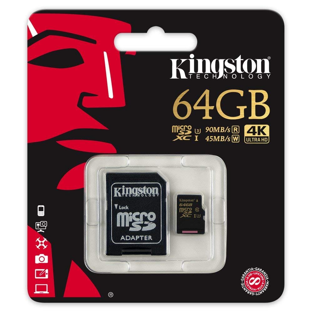 Amazon.com: Kingston Digital 64GB Microsdhc Class U3 UHS-I 90R/45W